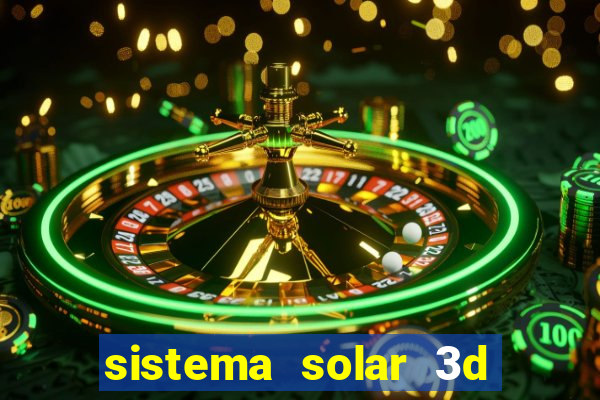 sistema solar 3d em movimento